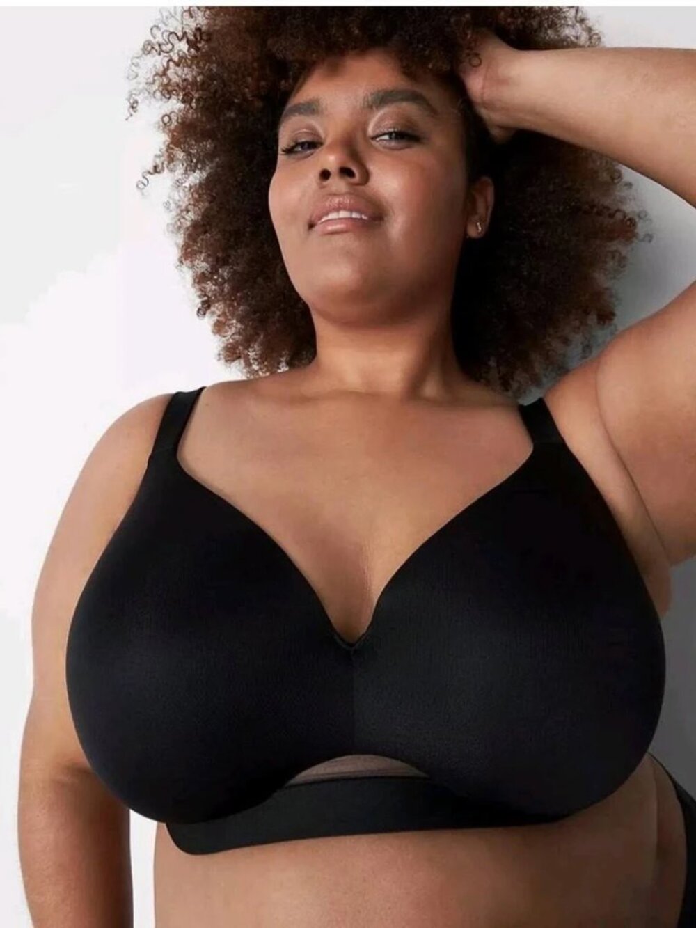 Bra 40 F Cacique Lane Bryant Black Multi Way Straps Comfort Bliss Full Coverage